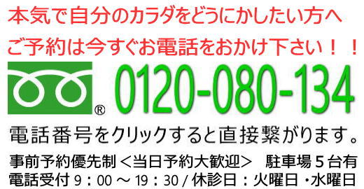 フリーダイヤル:0120-080-134